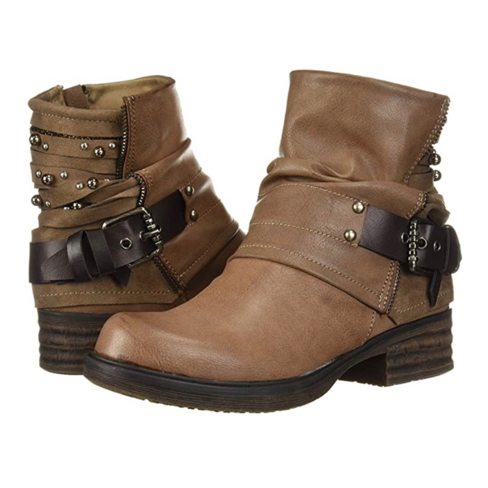 BNIB Fergalicious Maven Brown Ankle Booties 7 1/2